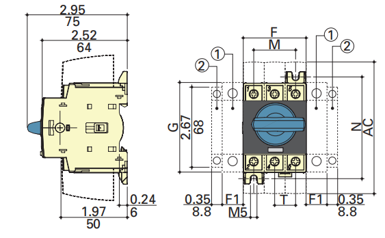 RD Rotary Disconnect Switch Dimensions — in (mm).png RD Rotary Disconnect Switch Dimensions — in (mm).png